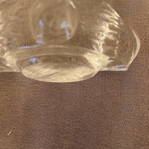 Clear Glass Teddy Bear with a Bow - Picture 5 of 6